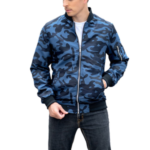 Chaqueta Bomber de Satén para Hombre de Alta Calidad, Acabado Liso, Ligera, Cortavientos, Estilo Casual Urbano, con Cierre - Product Image 3