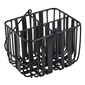 Indian Exporter Offers Discounted Price High Quality Black Metal Three-Layer Utensil Rack Unique <b>Caddy</b> Handle Storage Holder - Product Image 6