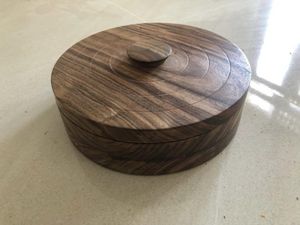 Pot à roti en bois de luxe, artisanat haut de gamme, boîte à pain, vaisselle de table traditionnelle, service de table pour restaurant - Product Image 1