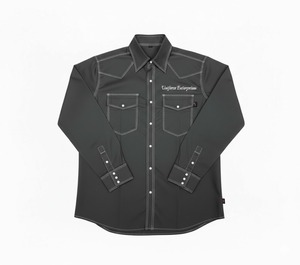 เสื้อเชิ้ตทำงานแขนยาวผ้าฝ้ายทนไฟสำหรับผู้ชาย ตะเข็บตัดกัน กระเป๋าหน้าอก แห้งเร็ว ป้องกันไฟฟ้าสถิต ติดกระดุมแป๊ก - Product Image 6