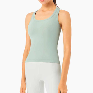 Woman Tank <b>Tops</b> Women Blank Sexy Tight Vest Women Blouse <b>Top</b> Ladies Yoga Gym Sport Polyester Breathable Yoga Gym Sport Wear - Product Image 1