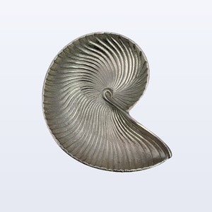 Bandeja de Metal Níquel Plata de Aluminio Fundido Hecha a Mano para Decoración del Hogar, Centro de Mesa, Estilo Costero, WB Inc India, Cumpleaños - Product Image 2