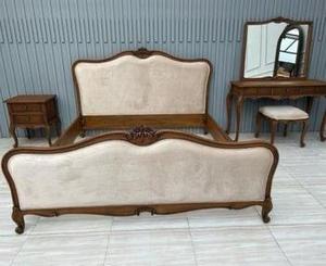 Lit Moderne Gonflable Haut de Gamme Nouvelle Arrivée Style Mid-Century en Bois Massif avec Rangement et Revêtement Écologique Nouveau Design - Product Image 3