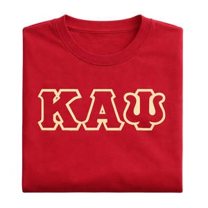T-shirt à 3 lettres Kappa Alpha Psi rouge, vêtement de fraternité grecque avec un design classique, confort premium et style intemporel - Product Image 6