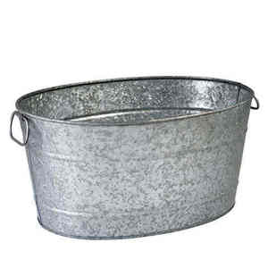 Jardinière en fer galvanisé artisanal pour la maison, intérieur et extérieur - Product Image 1