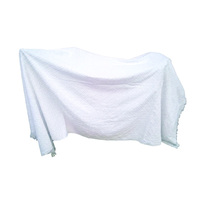 Ensemble de serviettes Ihram en coton doux et luxueux, jetables, rafraîchissantes, tissées, écologiques, blanches, compressées, pour le Hajj et l'Omra, pour adultes, rectangulaires, unies