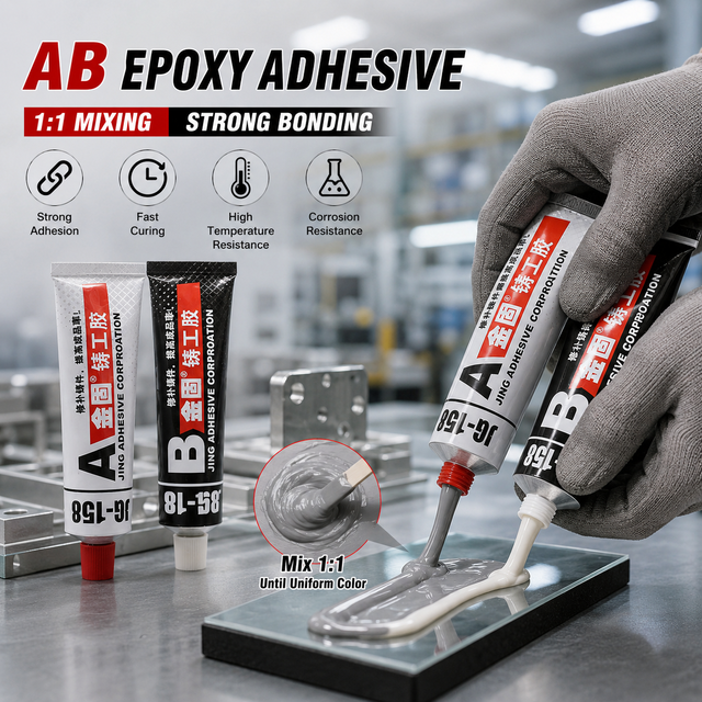 1:1 Epoxy Resin AB Glue Industrial Repair Agent Welding Gel Heat Resistance Cold Weld Repair Paste Eco-friendly Construction