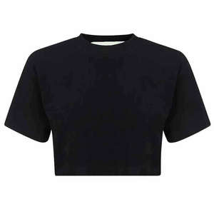 Chemises crop top pour femmes, style oversize, vêtements de rue pour femmes, crop top à manches longues pour femmes, t-shirts personnalisés 100% coton pour femmes - Product Image 2