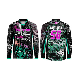 Zersia International Custom Paintball Jersey Sublimation Print Black <b>Purple</b> Green Unisex Adult Breathable Polyester Uniforms - Product Image 3