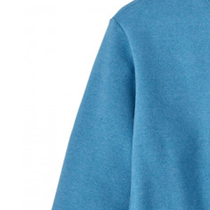 <b>Men's</b> <b>Blue</b> Crew Neck Sweatshirt Knitted Solid Color Regular Fit Casual Pullover Winter Wear 2027 100% Cotton Eco-Friendly - Product Image 2