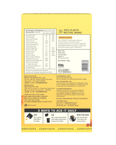 กาแฟเห็ดถั่งเช่าออร์แกนิก รสชาติกาแฟธรรมชาติ ผสมผสานซูเปอร์ฟู้ดเพื่อพลังงาน ความมีชีวิตชีวา และสุขภาพที่ดี - Product Image 2