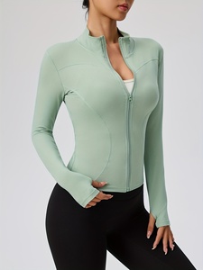 Veste de yoga extensible pour femmes, vêtements de sport pour la course à pied et la gym, vêtements de sport personnalisés, logo OEM ODM, fabricant de marques privées - Product Image 4