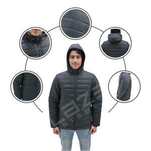 Blaze Fight Wear Cortavientos personalizado Venta al por mayor Chaqueta de invierno gruesa y cálida para hombres Abrigos acolchados casuales Chaqueta de exterior acolchada para hombres - Product Image 5