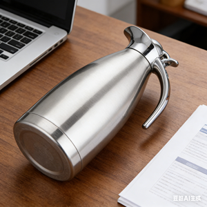 Caraffa Termica in Acciaio Inox a Forma di Proiettile per Caffè e Tè 1.5-2.0L con Coperchio, Mantiene Caldo/Freddo 12-24 Ore, Design Moderno, Sicura per Acqua Bollente - Product Image 3