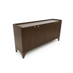 Aparador Moderno con Patas de Pilar Estilo Vietnamita, Garantía de 1 Año, Muebles para el Hogar, Gabinetes de Cocina, MDF Duradero con Chapa de Roble - Product Image 4