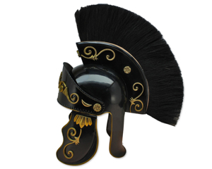 Auténtico Casco Romano Oscuro de Centurión Galea, Réplica Histórica de Armadura Hecha a Mano en Metal para Coleccionistas y Reenactaciones - Product Image 4