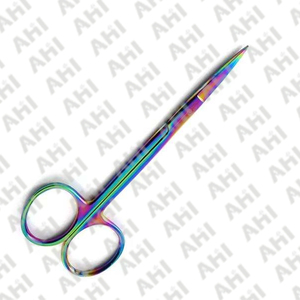 กรรไกรตัดม่านตาแบบปลายตรง สแตนเลสสตีล น้ำหนักเบา คุณภาพสูง ใช้ซ้ำได้ สำหรับการผ่าตัด มีขนาดให้เลือกตามสั่ง - Product Image 2