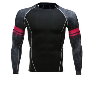 Camisas de compresión para hombre más vendidas, camisas informales de punto transpirables, ropa para adultos de bajo precio en stock - Product Image 1