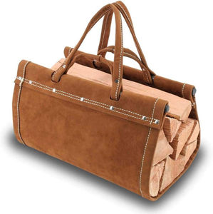 Porta Leños de Cuero Personalizado, Accesorio para Chimenea, Porta Leños de Exterior con Asas Ajustables, Regalo, Tamaño OEM - Product Image 4