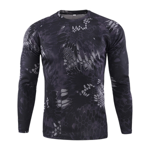 Chemises de chasse écologiques pour hommes en polyester/coton, col rond, imprimé par sublimation perlée, à prix raisonnable - Product Image 1