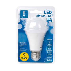 Lampadina LED A60 E27 15W 3000K Luce Calda 1200Lm Ampio Angolo 25000H Durata - Product Image 2