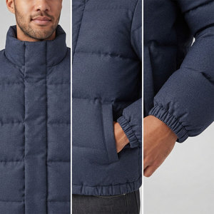 Veste matelassée imperméable pour homme, veste d'hiver décontractée pour homme, fermeture éclair, respirante, à capuche, sans couture - Product Image 4