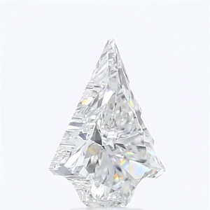 Diamant CVD cultivé en laboratoire, forme unique de sapin de Noël, 1,00 carat, clarté VVS2, couleur F, pour bijoux fantaisie sur mesure. - Product Image 2