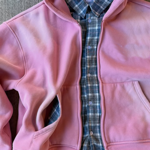 Chaqueta con Capucha de Franela de Algodón Francés Personalizada para Hombre Nesta Sports, Chaqueta a Cuadros de Doble Capa con Cierre y Lavado Ácido Vintage para Hombre - Product Image 6