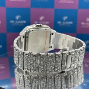 Elegante Reloj Automático con Números Romanos Estilo Suizo, Reloj de Lujo con Moissanita, Diseño Clásico y Brillo Atemporal - Product Image 6