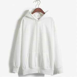 Sudadera con capucha roja extragrande, vestido con capucha de forro polar ecológico, sudadera informal de invierno para mujer - Product Image 4