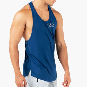 Quick Dry Fitness Clothing <b>Men</b> <b>Singlets</b> Cotton Blend High Quality Wholesale Top Selling Workout Gym Wear - Product Image 4