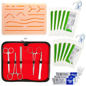 แผ่นซิลิโคนฝึกเย็บแผลคุณภาพสูง Tegra Surgical ได้รับการรับรองมาตรฐาน CE ดีไซน์ใหม่ล่าสุด รูปแบบใหม่ แผลตัดสำเร็จรูป ทนทาน สำหรับฝึกการเย็บแผลทางการแพทย์ - Product Image 1