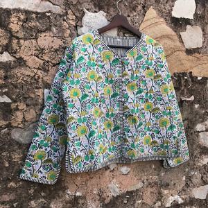 Nueva llegada chaqueta acolchada reversible forrada indio hecho a mano parche trabajo abrigos Boho chaqueta acolchada para mujer - Product Image 5