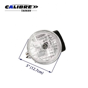 Phare rond de moto TAIWAN CALIBRE 5 pouces avec lentille transparente taillée en diamant et boîtier noir - Product Image 4