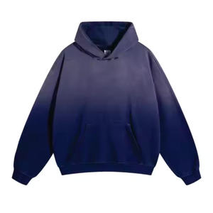 เสื้อฮู้ดดี้ผู้ชายทรงปกติ ผ้าโพลีเอสเตอร์/คอตตอน ระบายอากาศได้ดี สีสันปรับแต่งได้ สไตล์สตรีทแวร์ น้ำหนักมาก ลายเรียบ ขายส่ง - Product Image 5