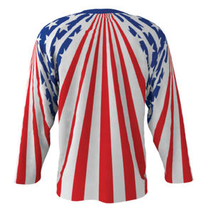 Maillot de hockey sur glace très demandé, 100 % polyester, vente en gros, écologique, antibactérien, respirant, design unisexe adulte, broderie 3D - Product Image 4