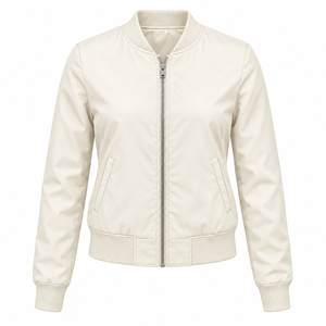 Blouson Bomber Femme Personnalisé avec Logo Imprimé, Rembourrage en Coton Matelassé, Fermeture Éclair Avant, Col Montant – Service OEM Disponible - Product Image 6