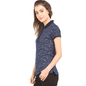 Polo de Manga Corta Holgado para Mujer, Cuello Camisero, Verano, 100% Algodón, Camiseta Polo para Mujer - Product Image 6