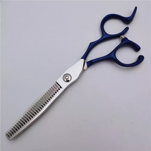 Professional Hair Cutting Scissors Stainless Steel Barber <b>Shears</b> Blue Handle Salon Hair Beauty <b>Tools</b> - Product Image 4