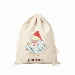 ถุงผ้าแคนวาสแบบมีเชือกผูกสำหรับเก็บของ ซักผ้า หรือใส่ของใช้ส่วนตัว ขนาดตามสั่ง รีไซเคิลได้ ขายส่ง - Product Image 1