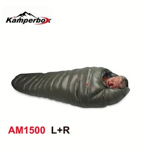 Kamperbox Winter Warm and Waterproof Outdoor Down Sleeping Bag for Camping Tourism Safety & Survival Gear - Product Image 2