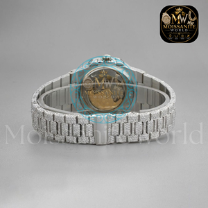 Luxury Women's Rectangle Gemstones Sapphire Crystal 3BAR Water Resistant Watch Stainless Steel Silicone Band For <b>Special</b> Events - Product Image 4