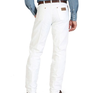 Fabricante de Pantalones Vaqueros Personalizados, Pantalones Vaqueros Blancos de Alta Calidad, Corte Ajustado para Hombre, Jeans Ajustados para Hombre con Servicio OEM, Transpirables - Product Image 3