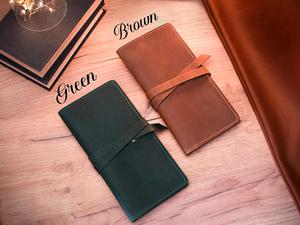 Estuche de cuero hecho a mano, estuche para pipa de cuero genuino, estuche enrollable para tabaco, estuche organizador de pipas de cuero premium - Product Image 4