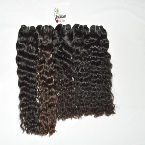 Cheveux humains naturels bouclés non traités, double trame, Remy, tissage indien, vierges, 100g, lots authentiques, sans traitement chimique - Product Image 4