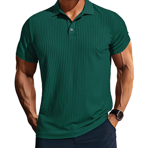 Polo contrastant noir et orange pour homme - Base noire avec épaules et panneaux latéraux contrastants orange. Look sportif et moderne. - Product Image 4