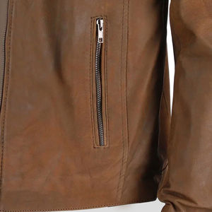 Chaqueta de Cuero para Hombre, Nueva Moda, Chaqueta de Cuero Resistente al Viento - Product Image 5