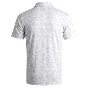Polo de golf pour homme à manches courtes, imprimé par sublimation, polyester et élasthanne, performance sportive, logo personnalisé, vente en gros - Product Image 3