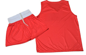 Nuevo Conjunto de Uniforme de Boxeo 2026, Color Sólido, Poliéster, Camiseta sin Mangas y Pantalones Cortos, Transpirable, Elástico, para Adultos, Unisex - Product Image 6