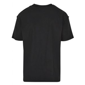 เสื้อยืดแขนสั้นสีดำสำหรับผู้ชาย ทรงปกติ คอกลม ผ้าเจอร์ซีย์ลำลอง ผ้าฝ้าย สีพื้น - Product Image 2